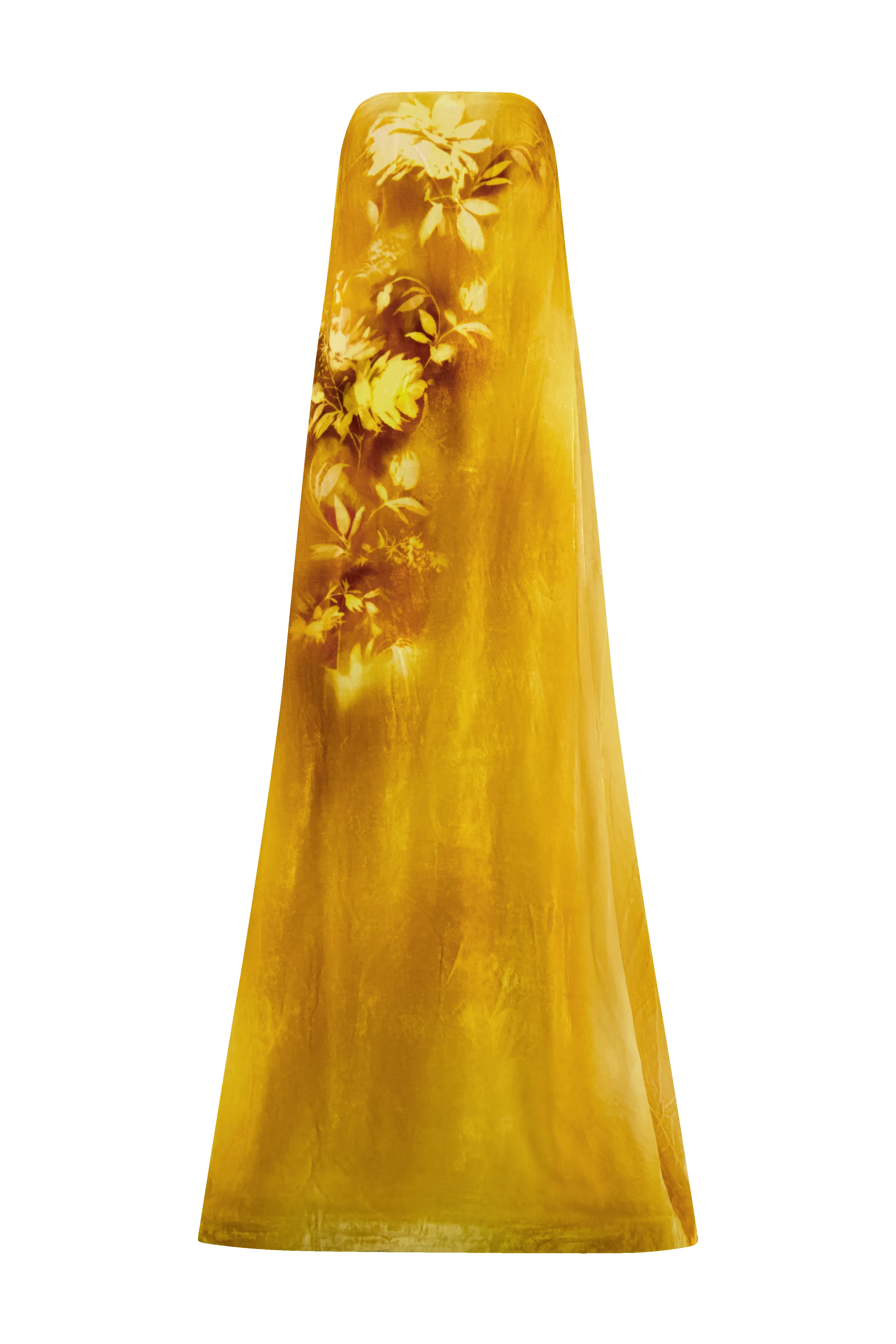 Floral Printed Velvet Strapless Gown sold by Lela Rose product image thumbnail 2