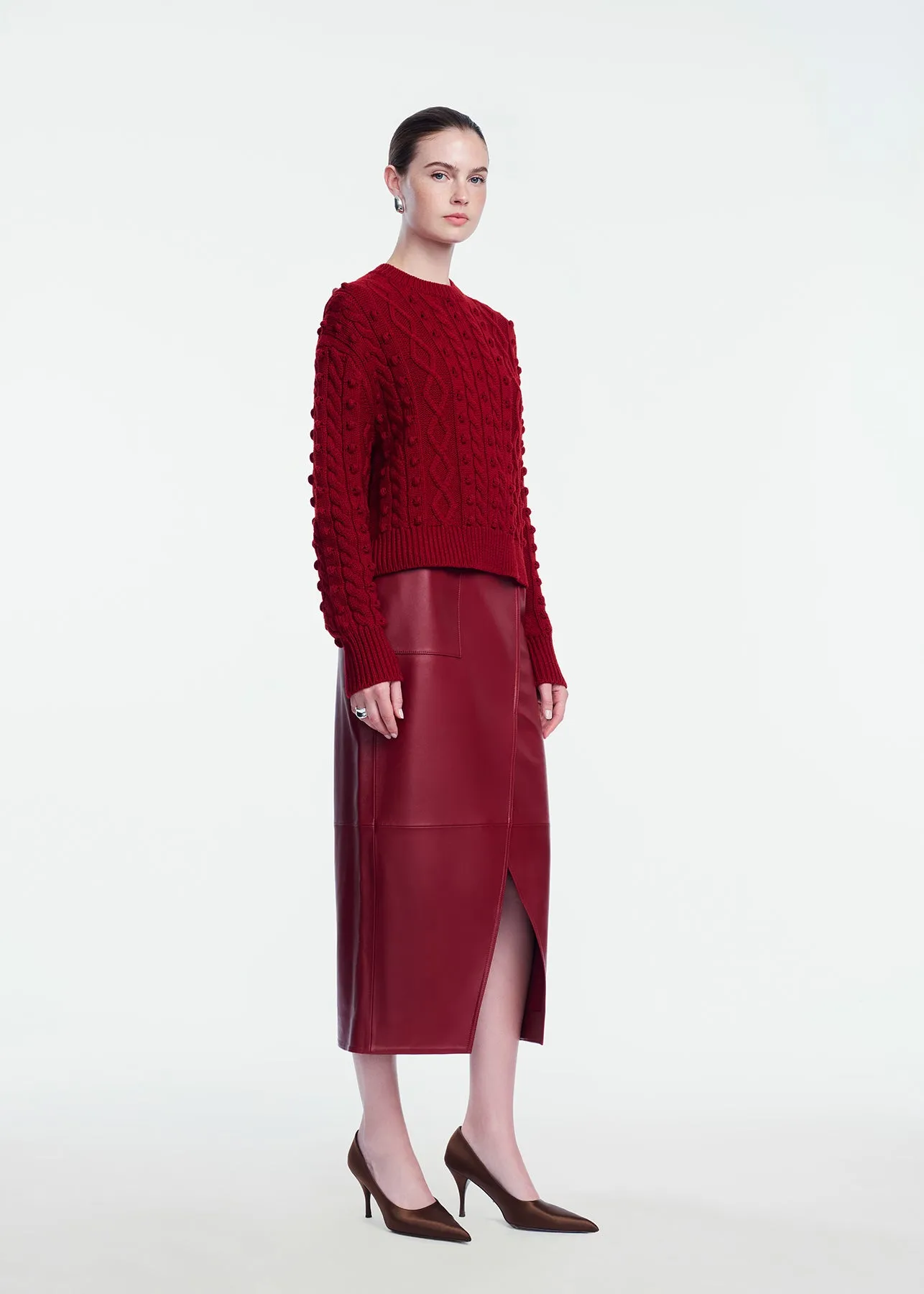 Cable Knit Pullover sold by Lela Rose product image thumbnail 3