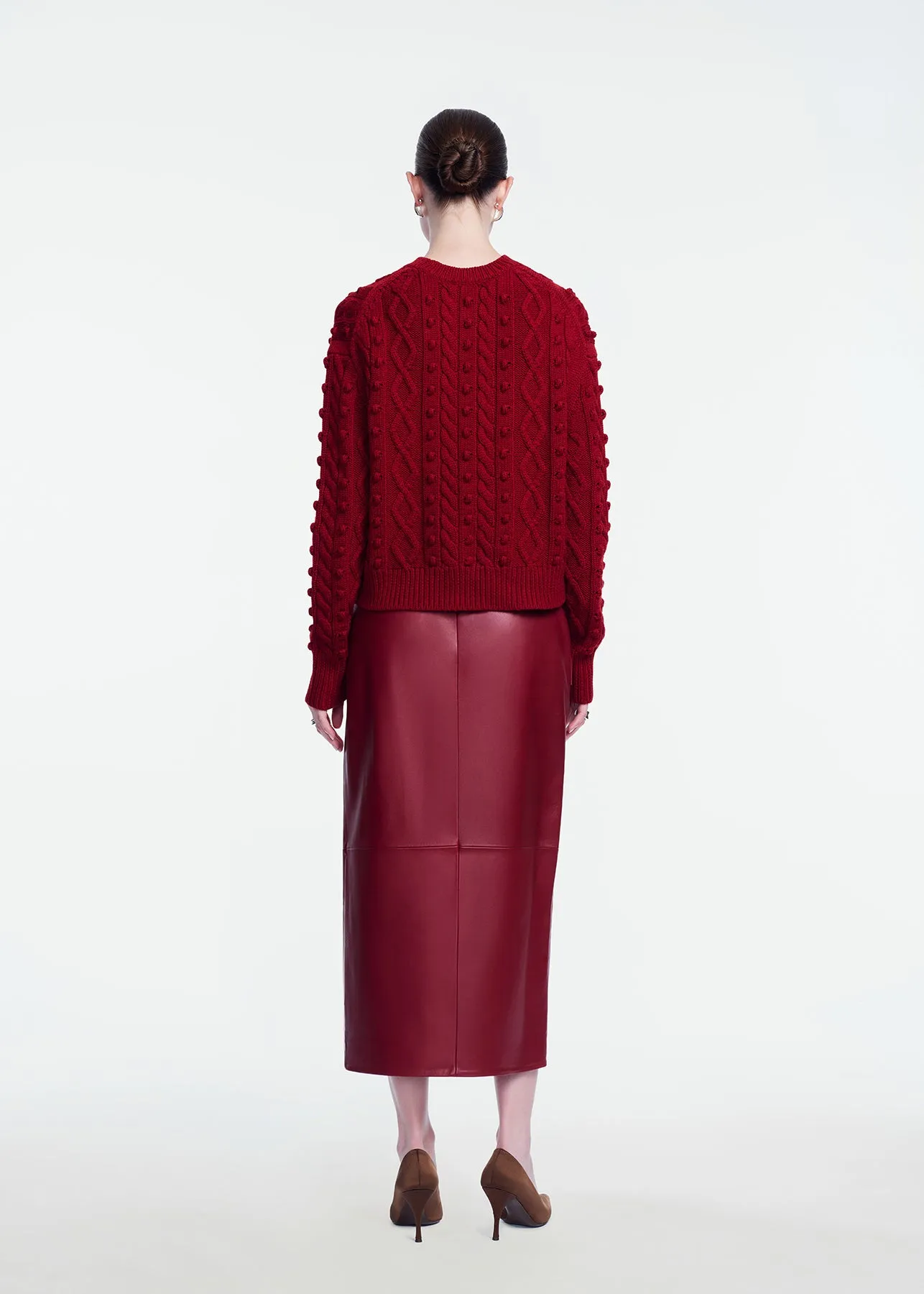 Cable Knit Pullover sold by Lela Rose product image thumbnail 4