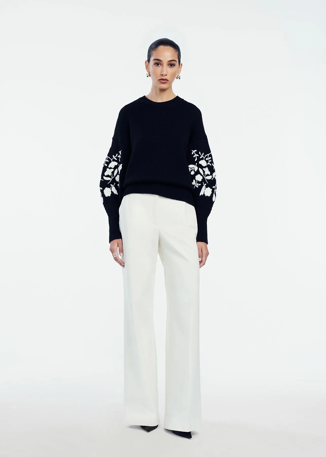Floral Embroidered Knit sold by Lela Rose