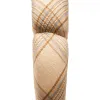 NATURAL PLAID PLAID SCALLOPED HEADBAND sold by Lele Sadoughi