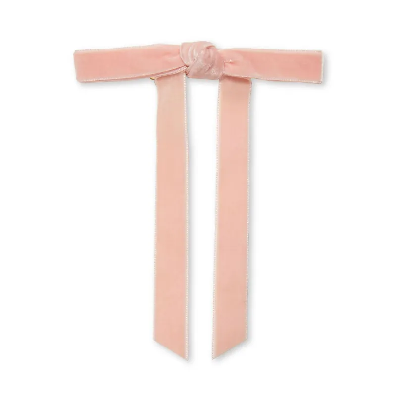 BLUSH BARDOT BOW BARRETTE sold by Lele Sadoughi
