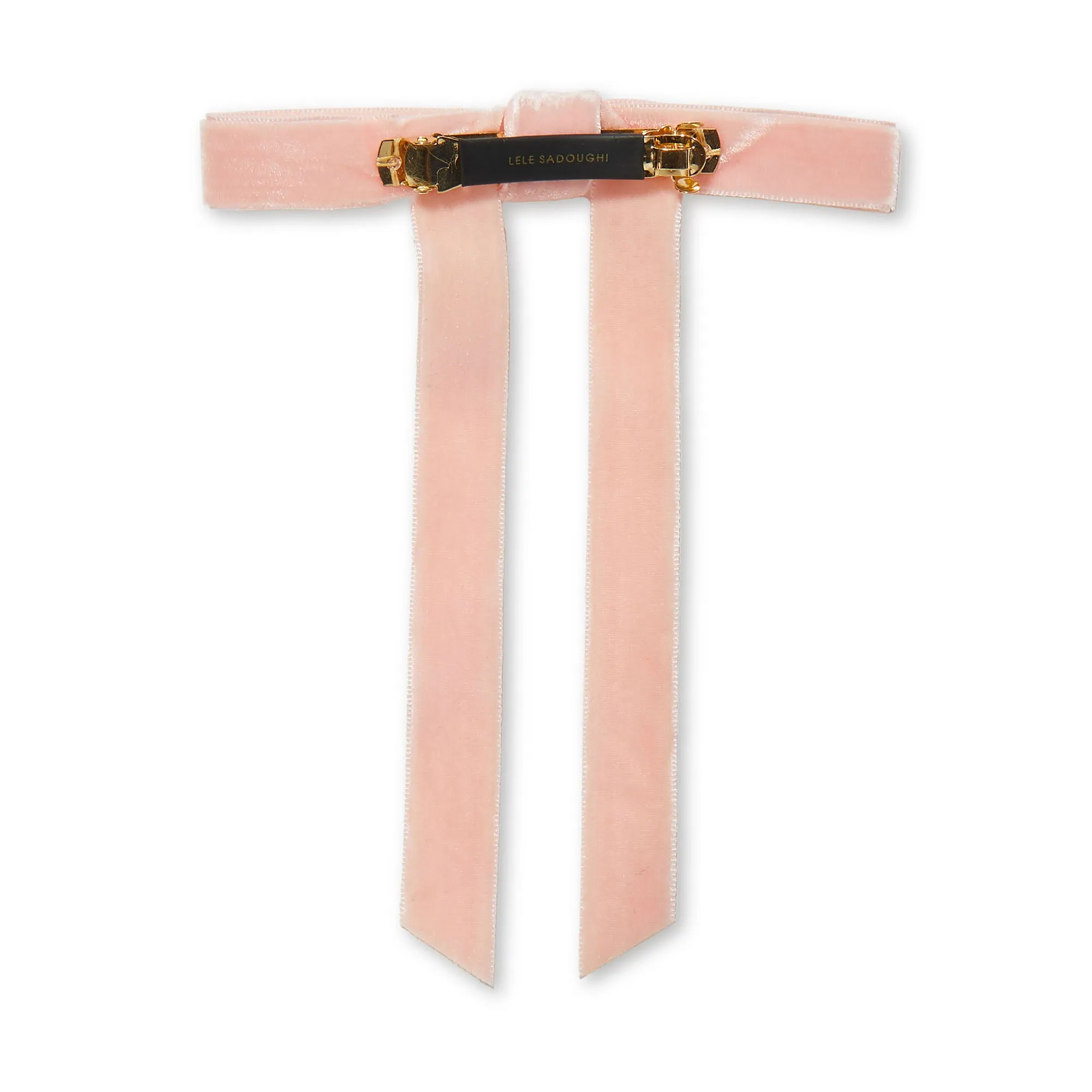 BLUSH BARDOT BOW BARRETTE sold by Lele Sadoughi product image thumbnail 2