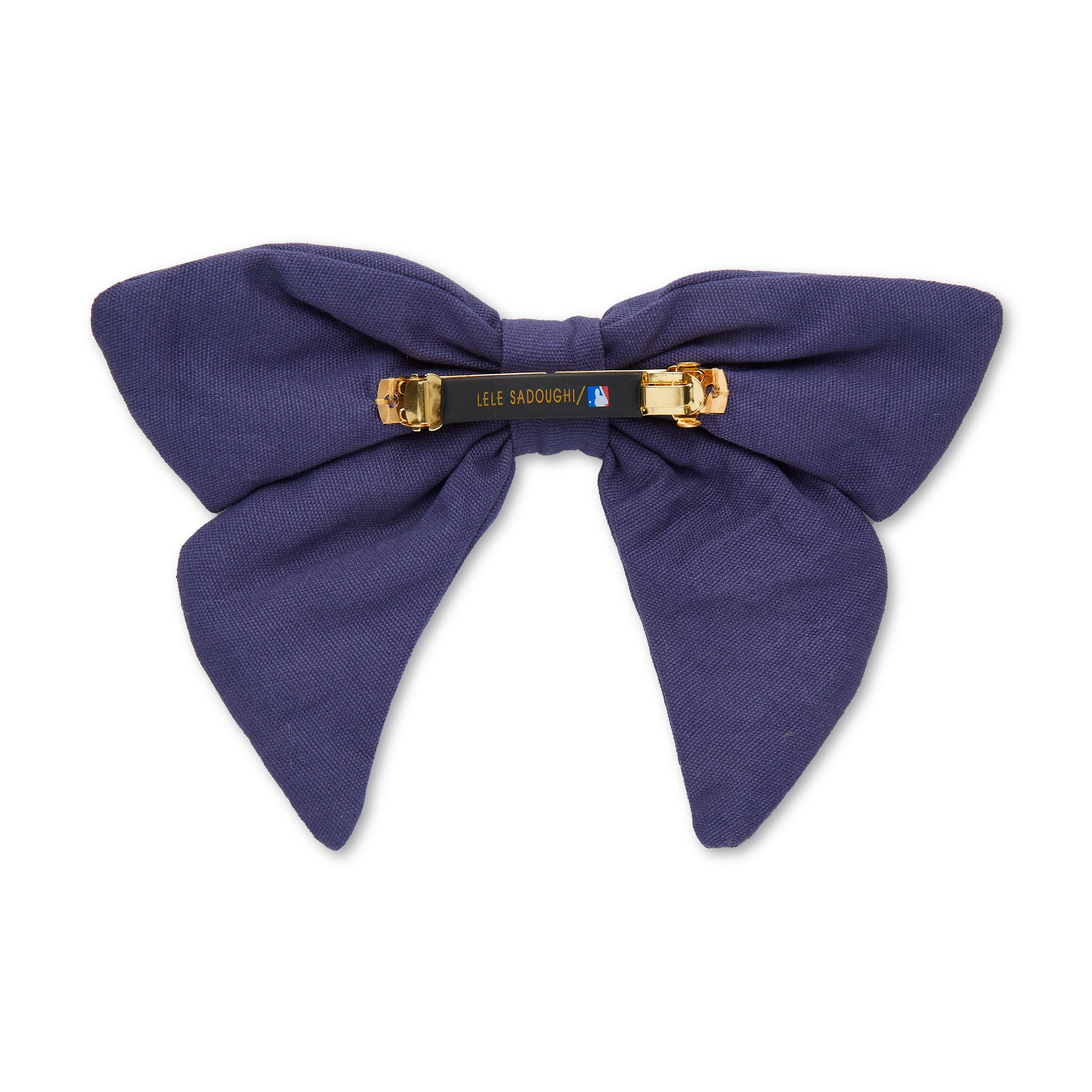 NEW YORK METS LELE SADOUGHI / MLB NAVY BOW BARRETTE sold by Lele Sadoughi product image thumbnail 3