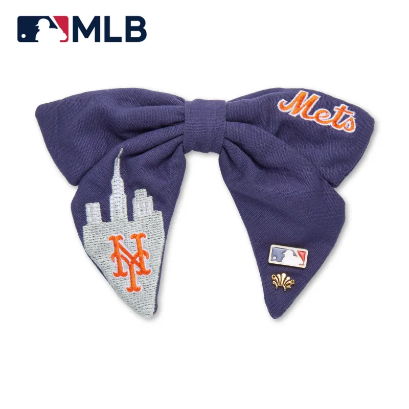 NEW YORK METS LELE SADOUGHI / MLB NAVY BOW BARRETTE sold by Lele Sadoughi