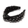 JET JEWELED KNOTTED HEADBAND sold by Lele Sadoughi