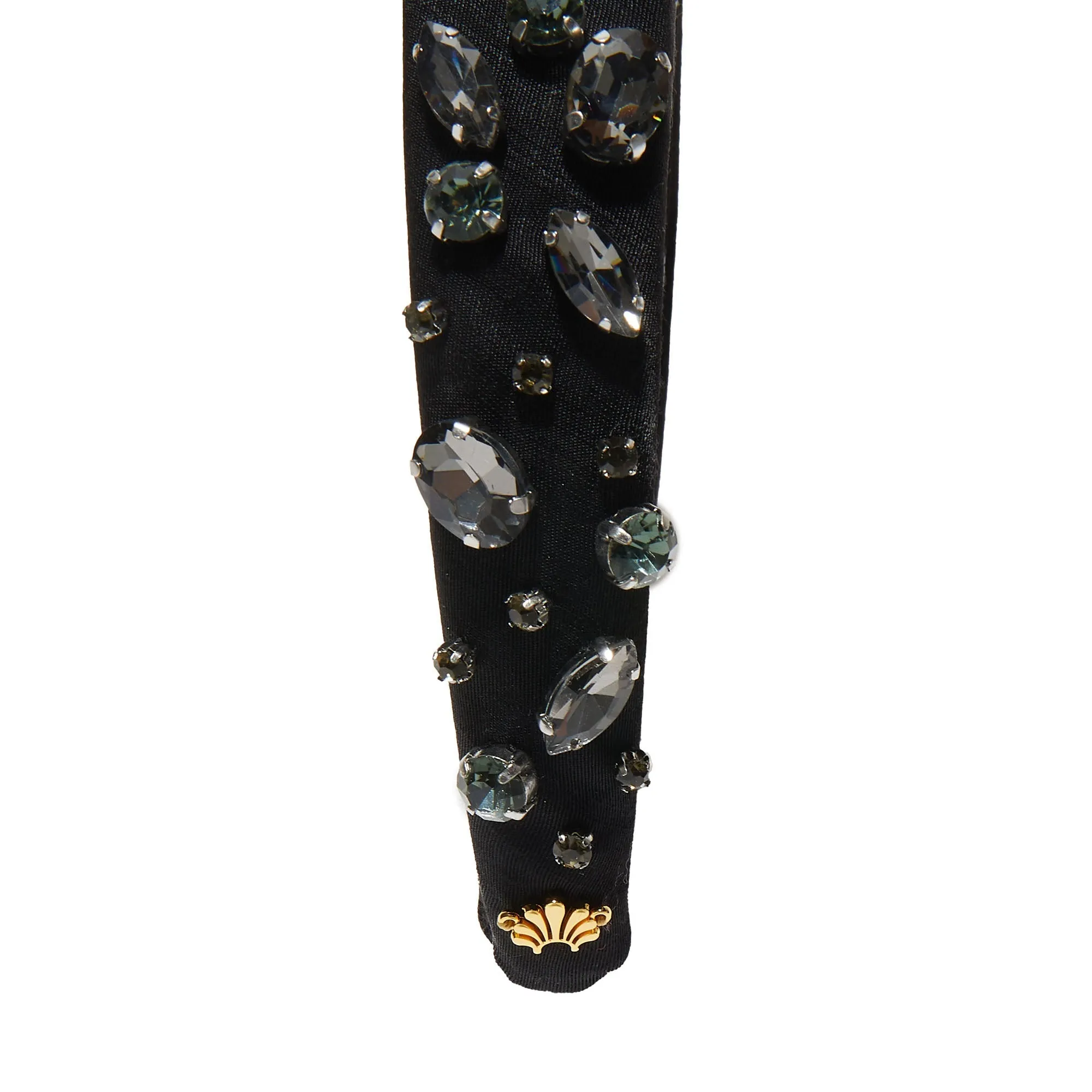 JET CRYSTAL EMBELLISHED ALICE HEADBAND sold by Lele Sadoughi product image thumbnail 5