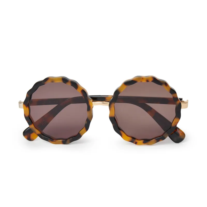 TORTOISE PAROS ROUND SUNGLASSES sold by Lele Sadoughi