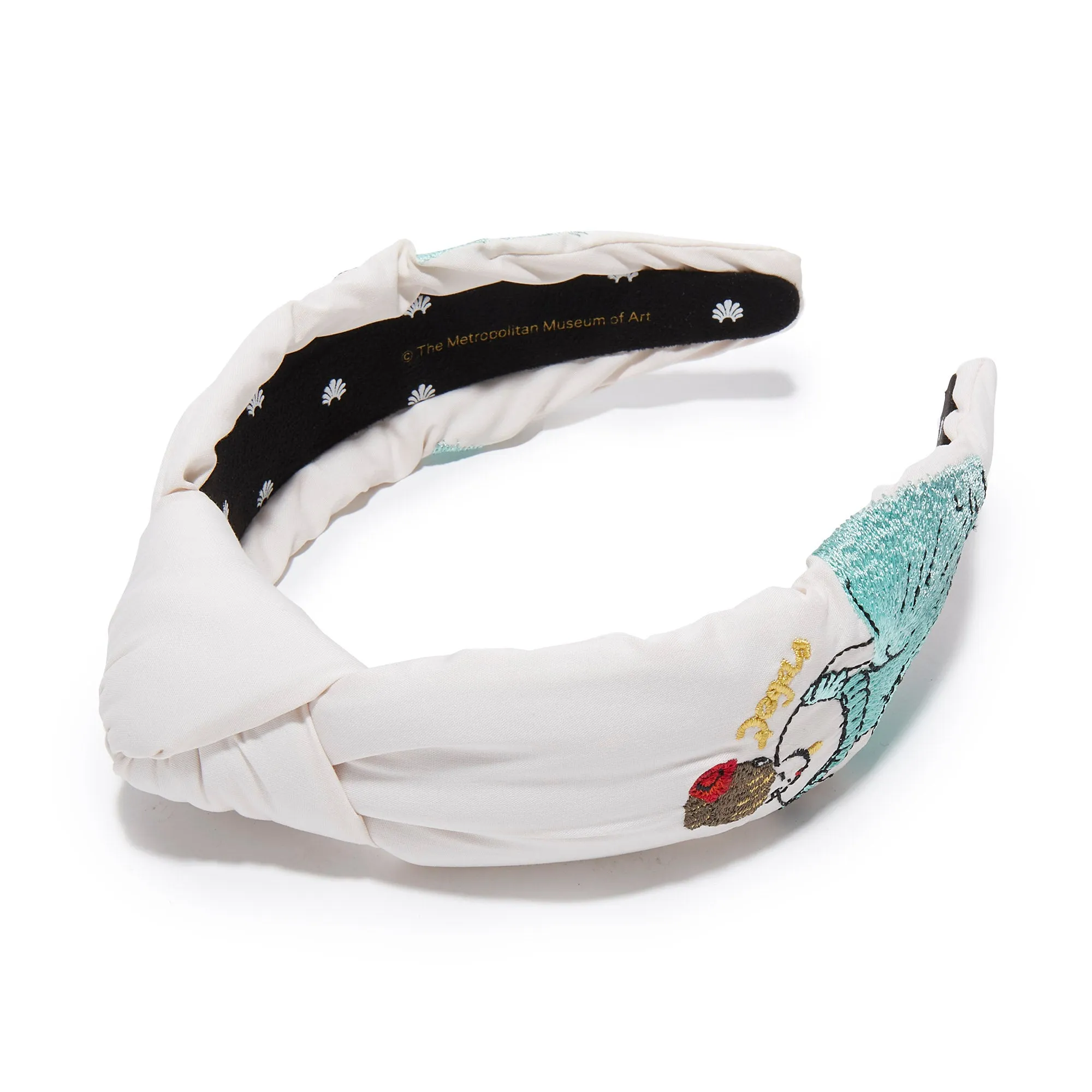 THE DANCE CLASS THE MET X LELE DEGAS EMBROIDERED KNOTTED HEADBAND sold by Lele Sadoughi