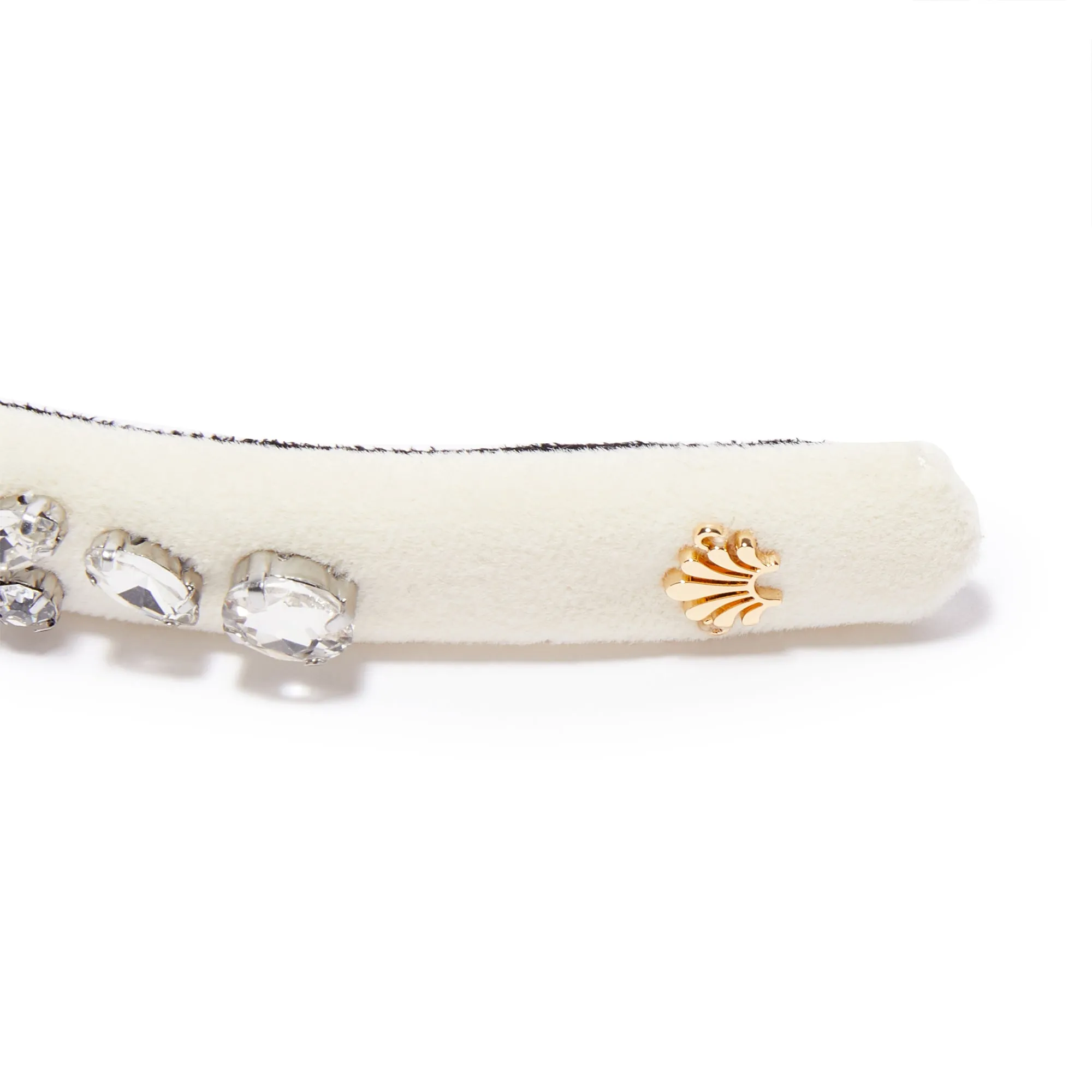 APRIL DIAMOND MIXED CRYSTAL VELVET GIGI HEADBAND sold by Lele Sadoughi product image thumbnail 3