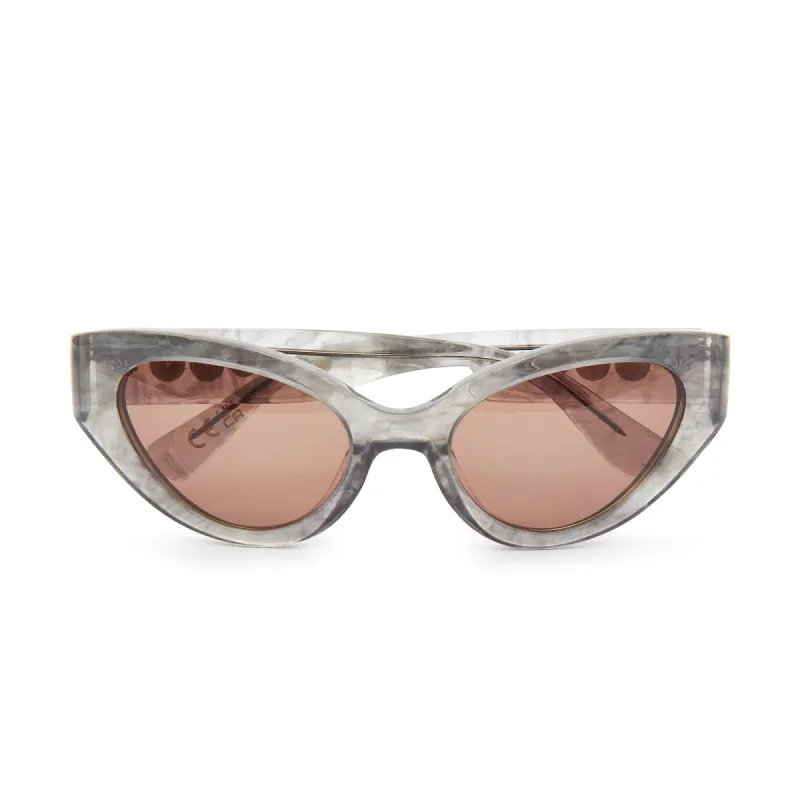 CHARCOAL NOLITA CAT-EYE SUNGLASSES sold by Lele Sadoughi