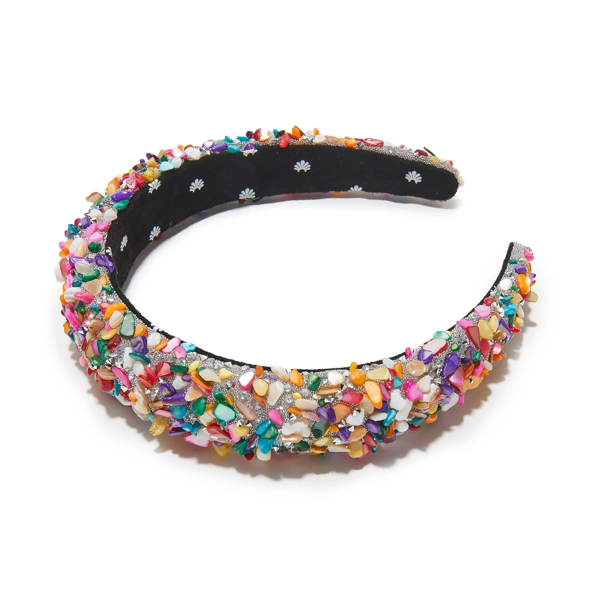 CRYSTAL CONFETTI ALL OVER CRYSTAL ALICE HEADBAND sold by Lele Sadoughi