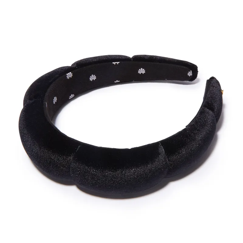 JET VELVET SCALLOPED HEADBAND sold by Lele Sadoughi