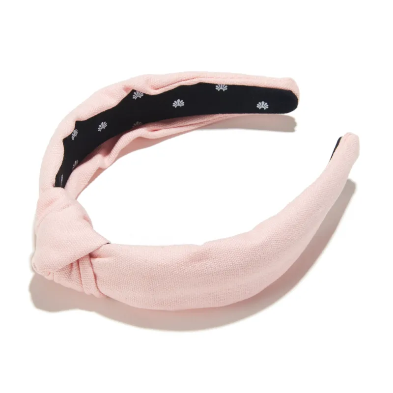 PETAL PINK WOVEN KNOTTED HEADBAND sold by Lele Sadoughi