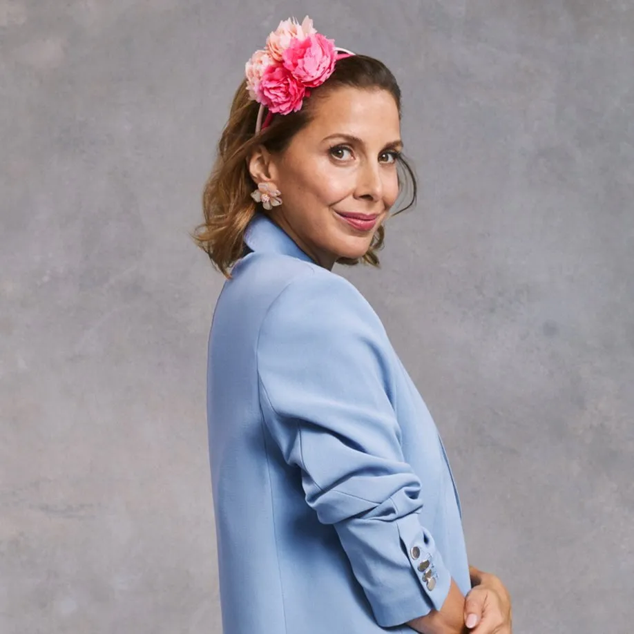 LELE X SJP BLUSH PEONY BOUQUET HEADBAND sold by Lele Sadoughi product image thumbnail 2