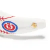 CHICAGO CUBS LELE SADOUGHI / MLB IVORY EMBROIDERED KNOTTED HEADBAND sold by Lele Sadoughi