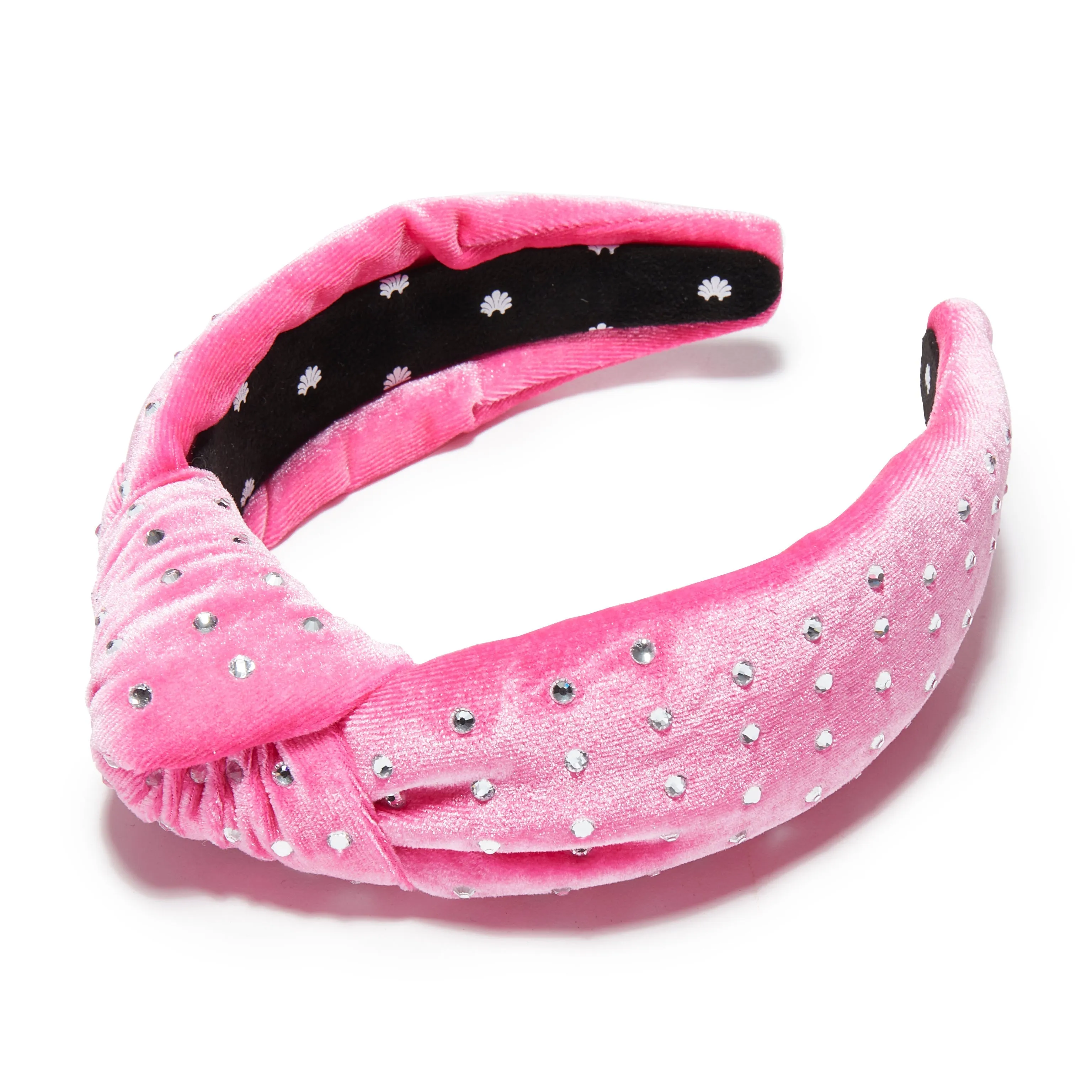 PINK CRYSTAL DOTTED KNOTTED HEADBAND sold by Lele Sadoughi