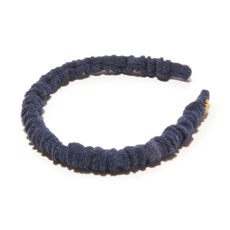 NAVY JESSIE TERRY HEADBAND sold by Lele Sadoughi