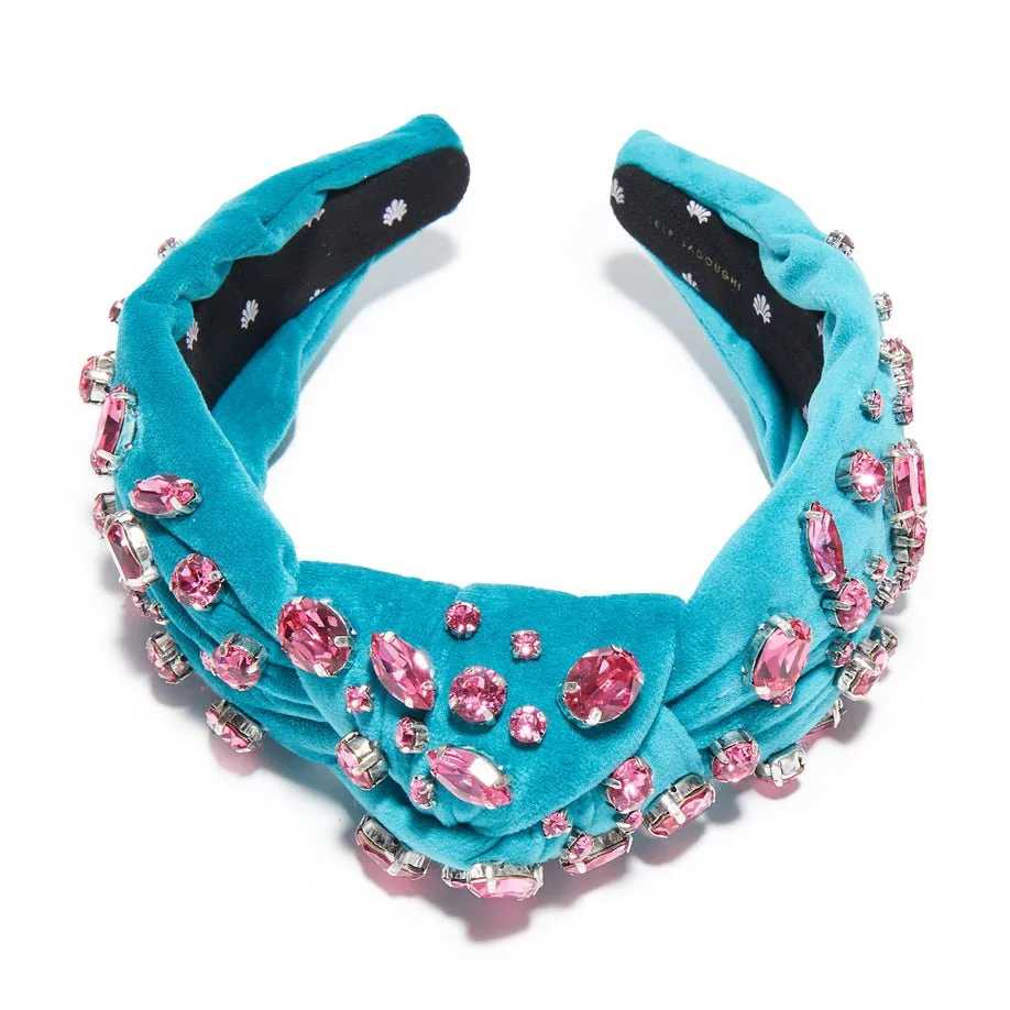 SWALLOW SWAROVSKI® MELANGE KNOTTED HEADBAND sold by Lele Sadoughi product image thumbnail 5
