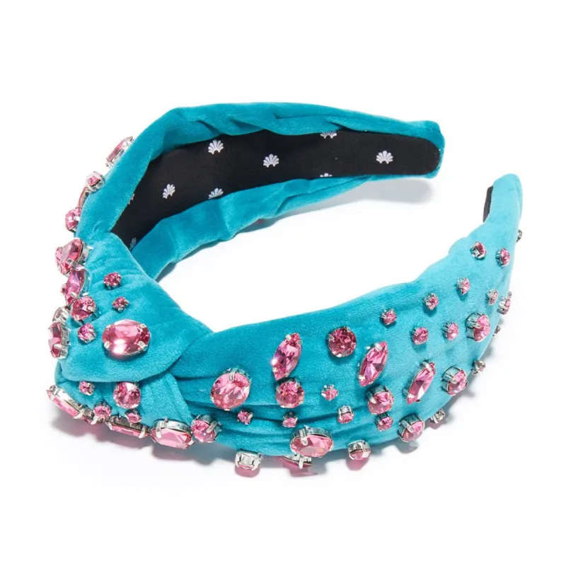 SWALLOW SWAROVSKI® MELANGE KNOTTED HEADBAND sold by Lele Sadoughi
