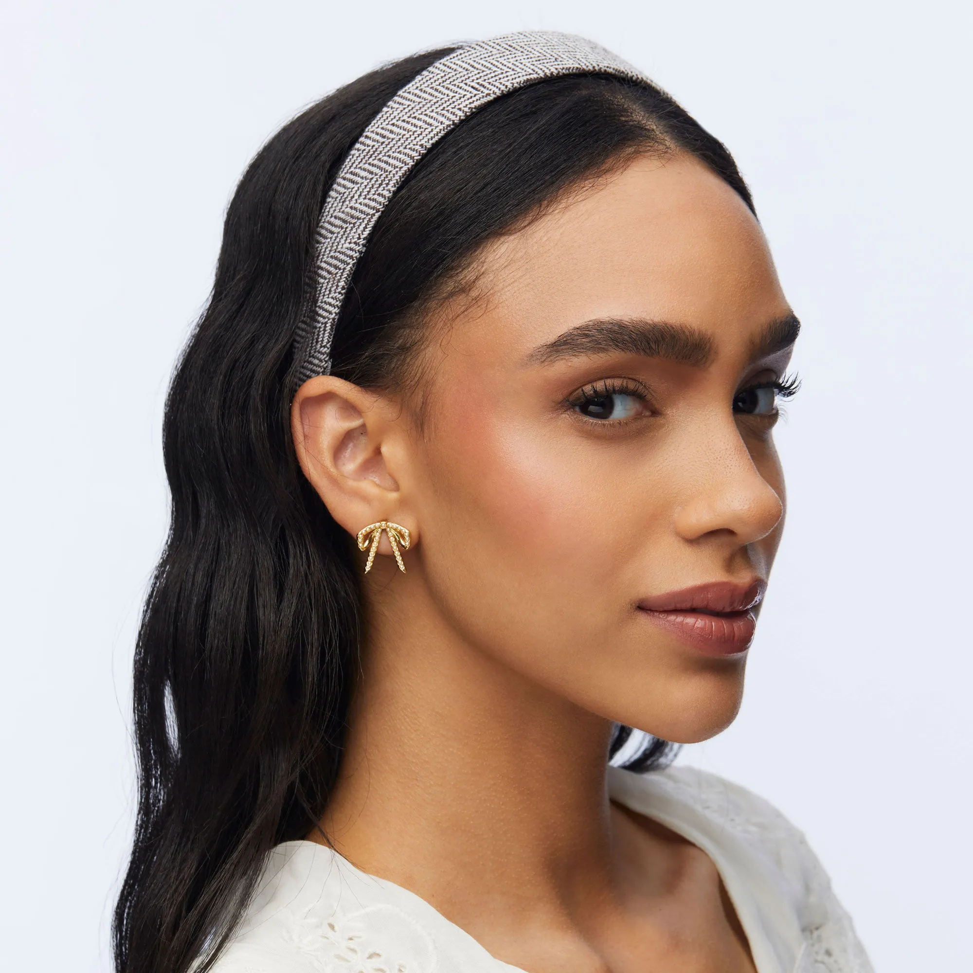 JET TWEED BESSETTE HEADBAND sold by Lele Sadoughi product image thumbnail 4