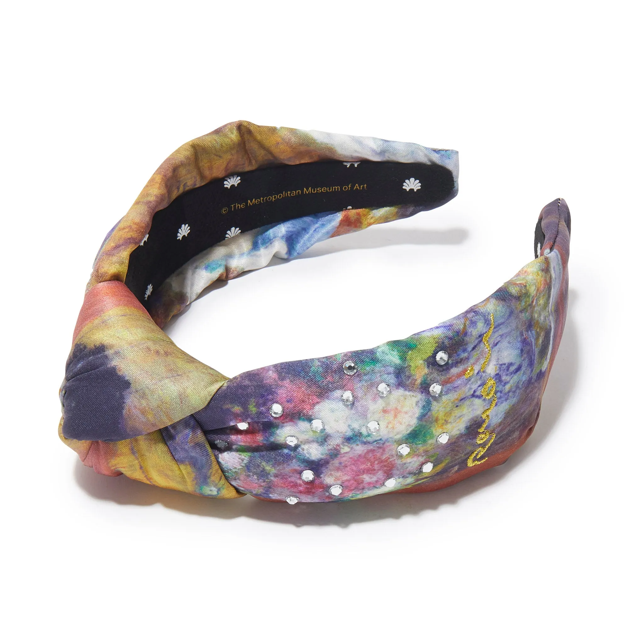 MADAME CHARPENTIER THE MET X LELE RENOIR PRINTED KNOTTED HEADBAND sold by Lele Sadoughi