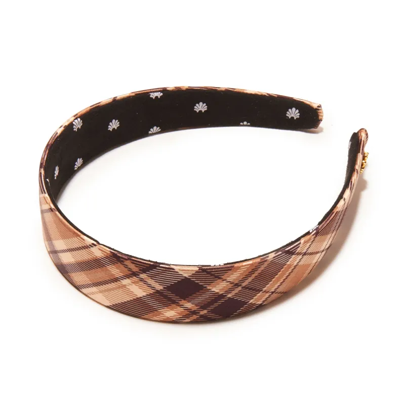 HICKORY PLAID PRINTED BESSETTE HEADBAND sold by Lele Sadoughi