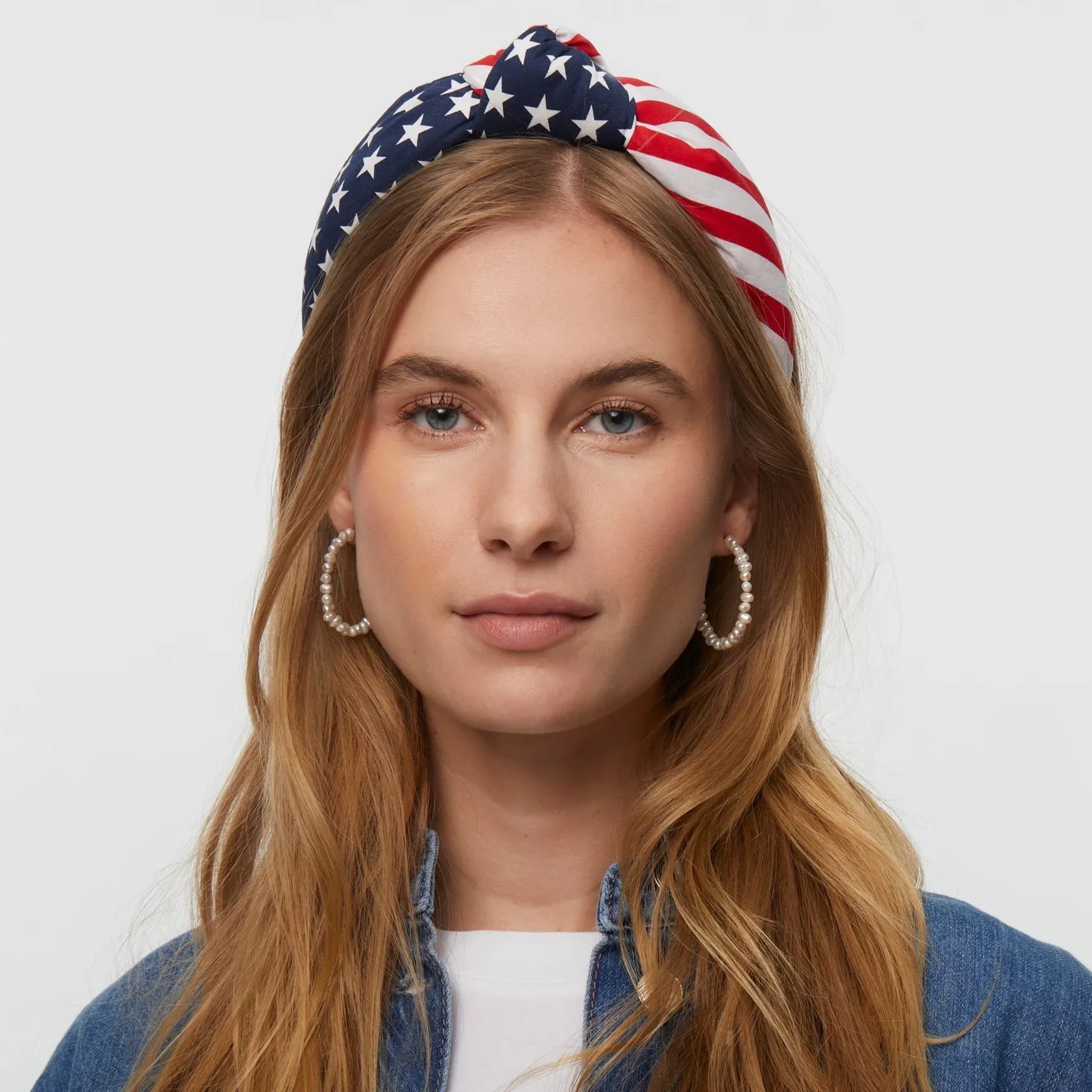 AMERICANA KNOTTED HEADBAND sold by Lele Sadoughi product image thumbnail 2