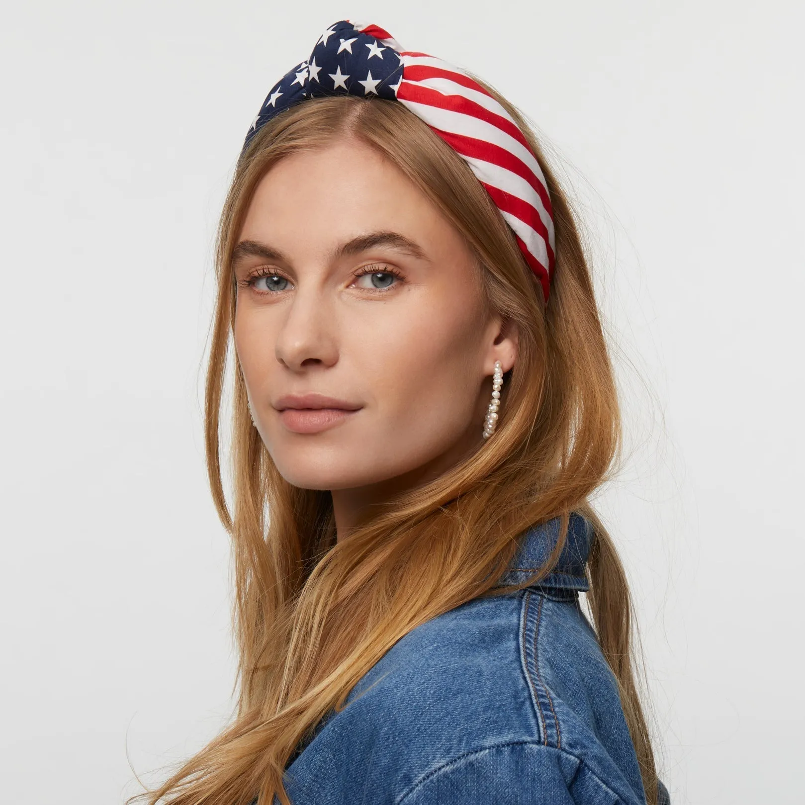 AMERICANA KNOTTED HEADBAND sold by Lele Sadoughi product image thumbnail 3