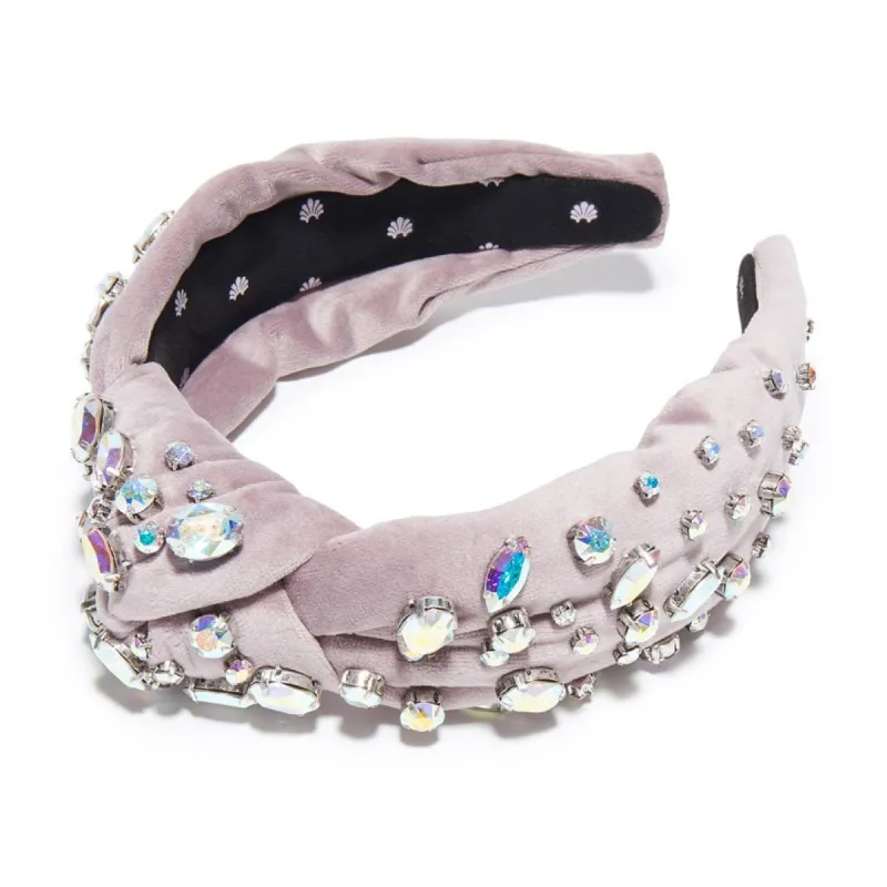 DOVE SWAROVSKI® MELANGE KNOTTED HEADBAND sold by Lele Sadoughi