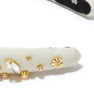 PORCELAIN CRYSTAL EMBELLISHED ALICE HEADBAND sold by Lele Sadoughi