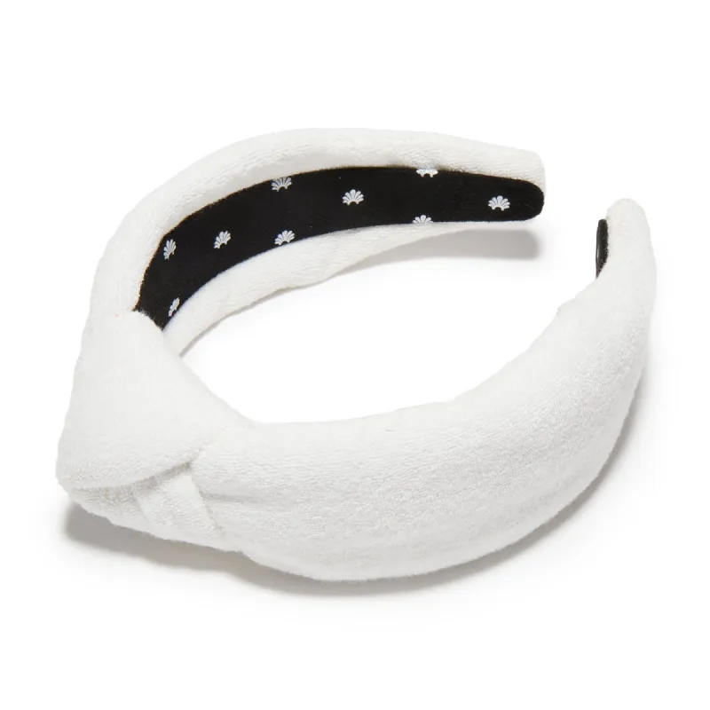 PORCELAIN TERRY KNOTTED HEADBAND sold by Lele Sadoughi