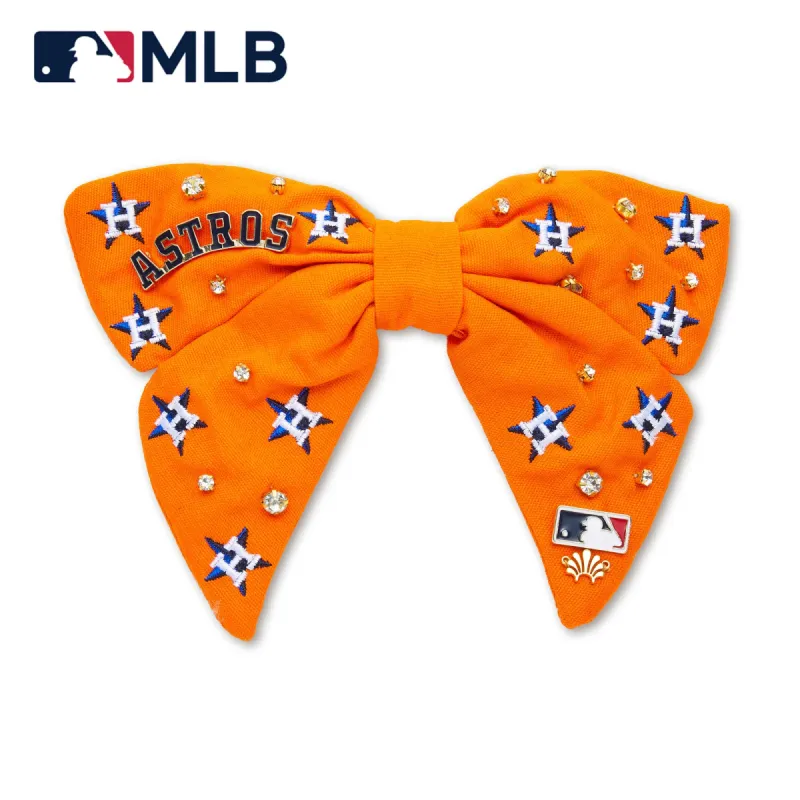 HOUSTON ASTROS LELE SADOUGHI / MLB BOW BARRETTE sold by Lele Sadoughi