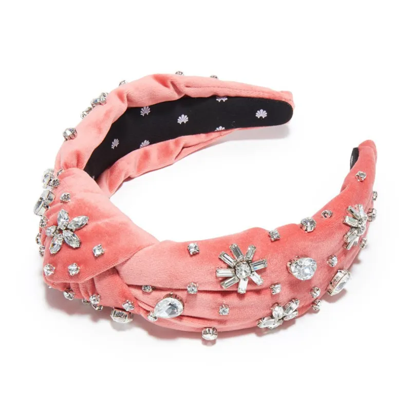 ROSE SWAROVSKI® SNOWFLAKE KNOTTED HEADBAND sold by Lele Sadoughi