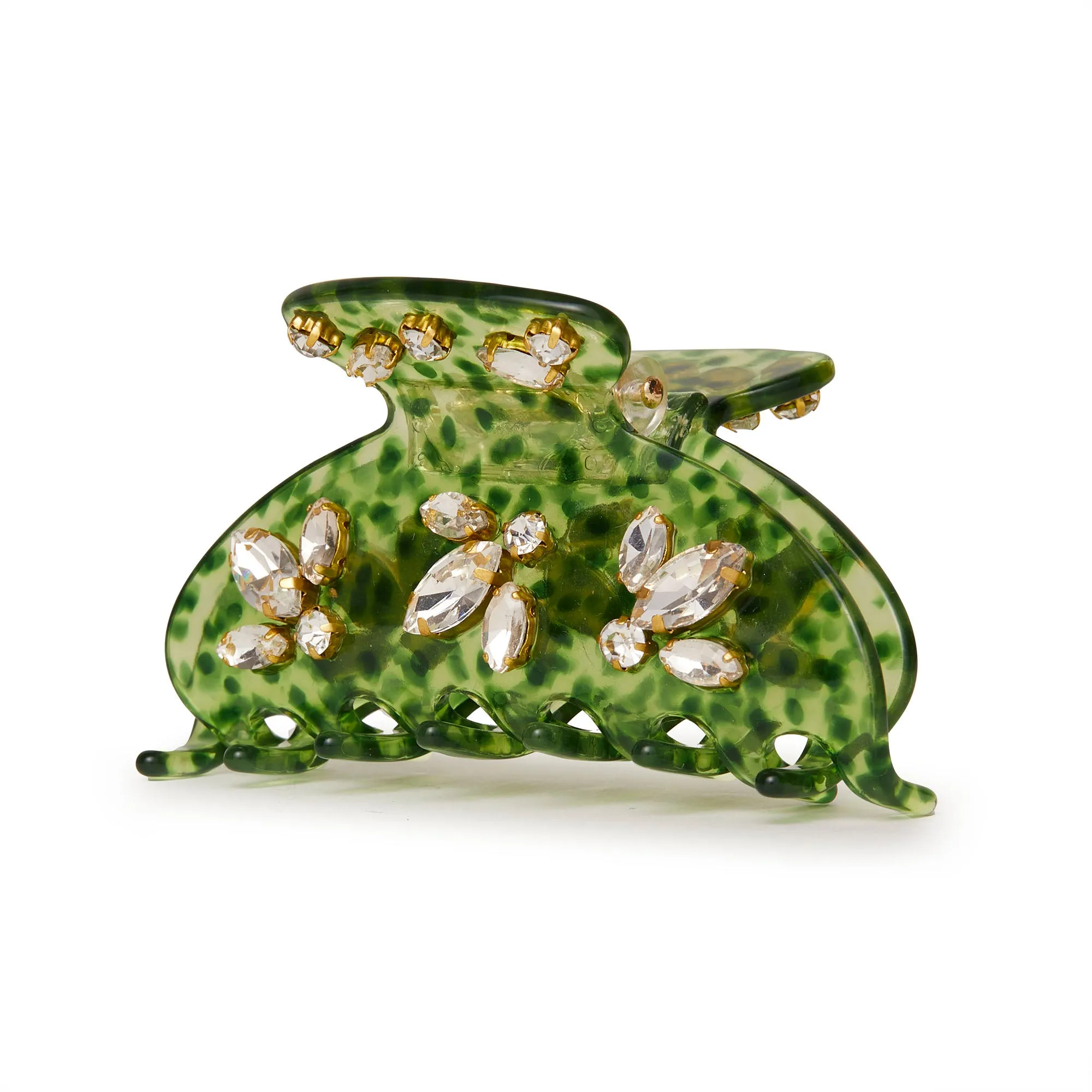 KIWI LARGE CRYSTAL CLAW CLIP sold by Lele Sadoughi product image thumbnail 3