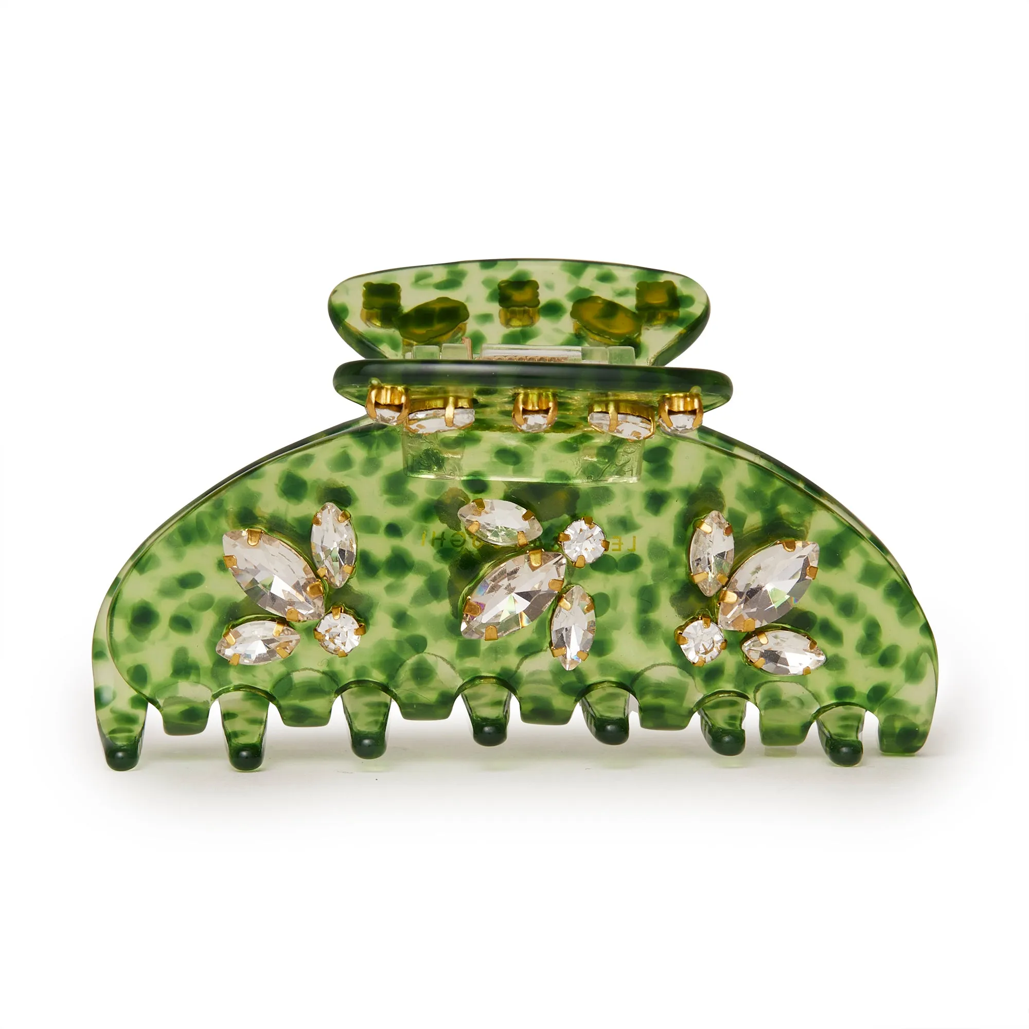 KIWI LARGE CRYSTAL CLAW CLIP sold by Lele Sadoughi