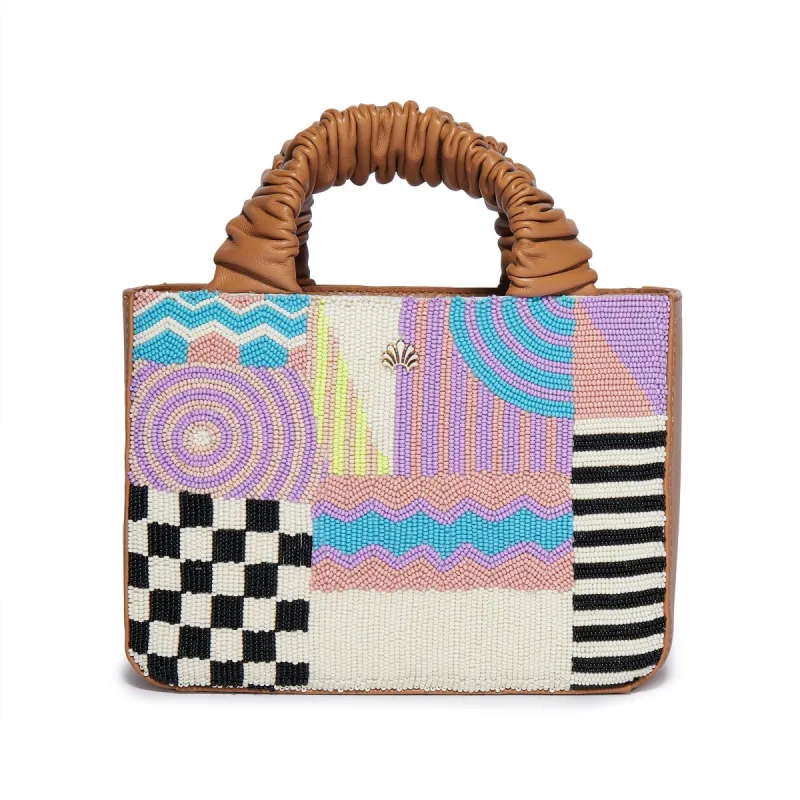 GEOMETRIC JUMBLE MAYA MASH-UP MINI TOTE sold by Lele Sadoughi