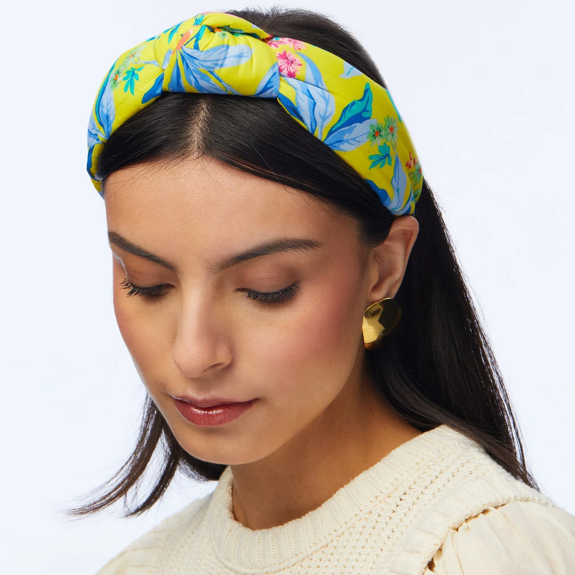 MATILDA BLOOM PRINTED KNOTTED HEADBAND sold by Lele Sadoughi product image thumbnail 4