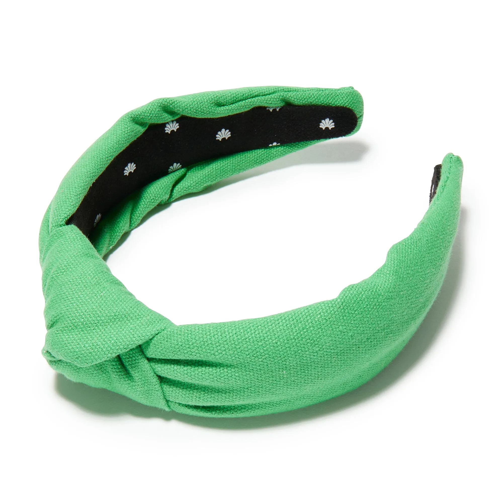 GARDEN GREEN WOVEN KNOTTED HEADBAND sold by Lele Sadoughi