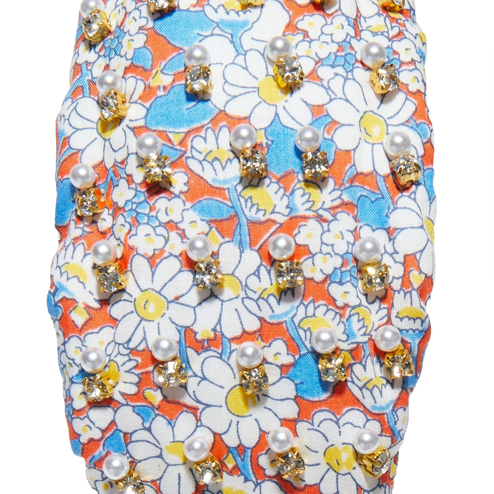 ALICE W PEARL & CRYSTAL EMBELLISHED KNOTTED HEADBAND sold by Lele Sadoughi product image thumbnail 3