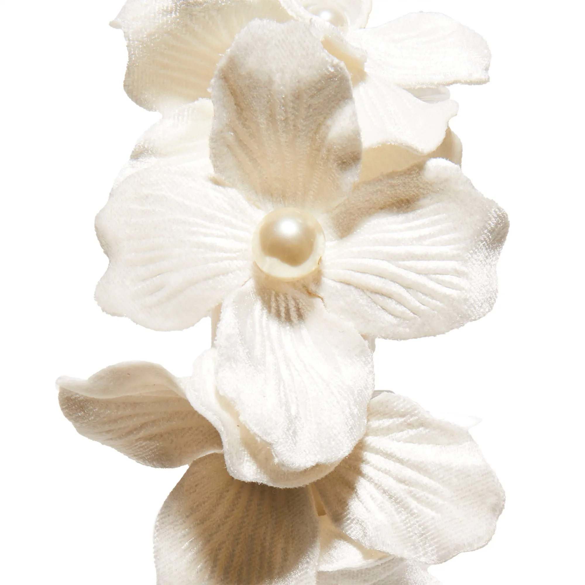 IVORY MAGNOLIA VELVET HEADBAND sold by Lele Sadoughi product image thumbnail 3