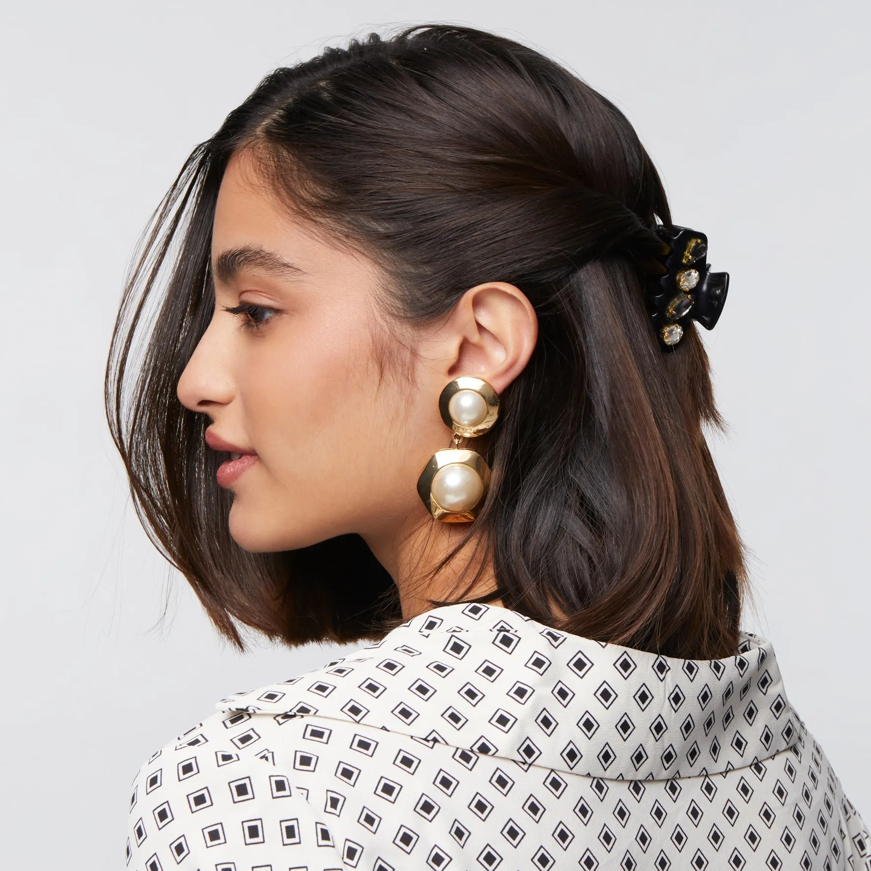 JET MINI CRYSTAL CLAW CLIP sold by Lele Sadoughi product image thumbnail 4