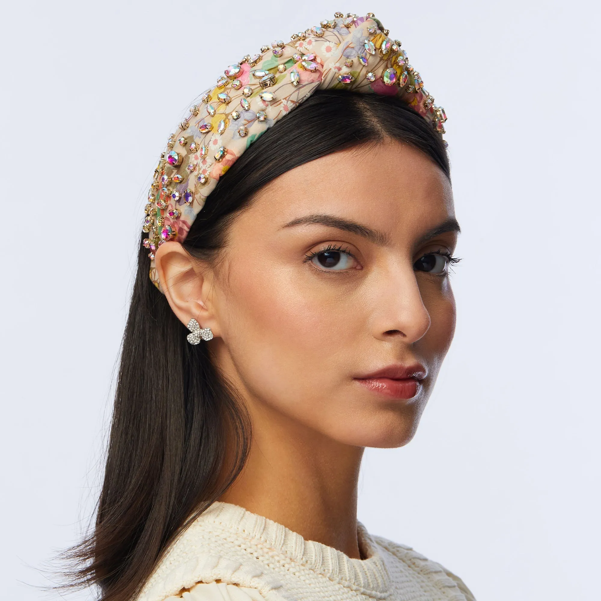 DUSK FAIRYTALE FOREST MIXED CRYSTAL KNOTTED HEADBAND sold by Lele Sadoughi product image thumbnail 4