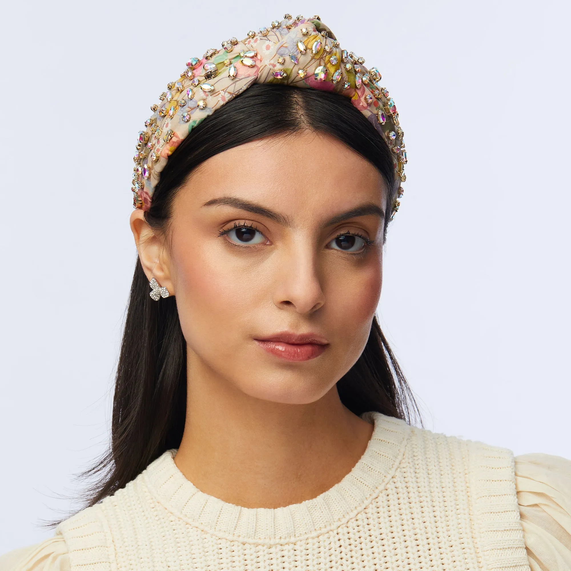 DUSK FAIRYTALE FOREST MIXED CRYSTAL KNOTTED HEADBAND sold by Lele Sadoughi product image thumbnail 2