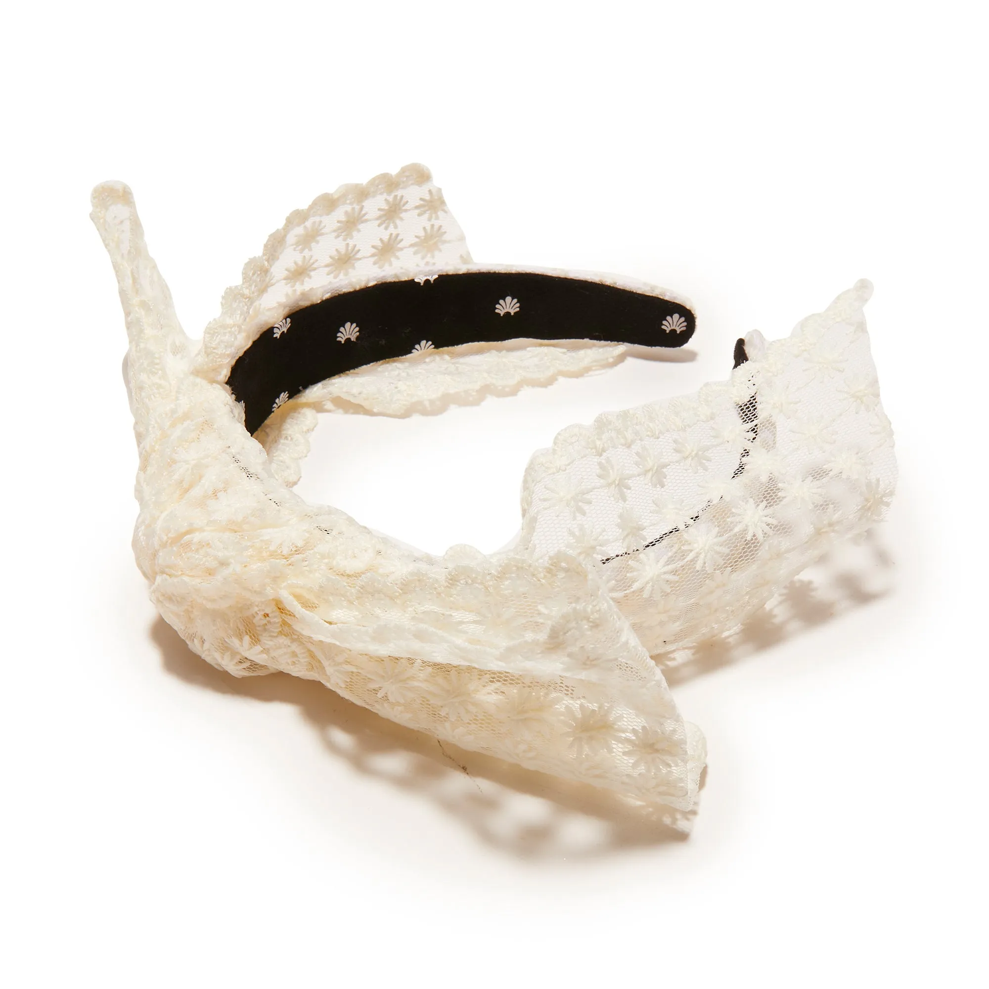 LELE SADOUGHI
Lace Shirley Wide Ribbon Headband Sheer Shirley Headband ~ Ivory – Chic Streets main image 3