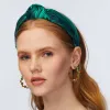 MALACHITE PRINTED KNOTTED HEADBAND sold by Lele Sadoughi