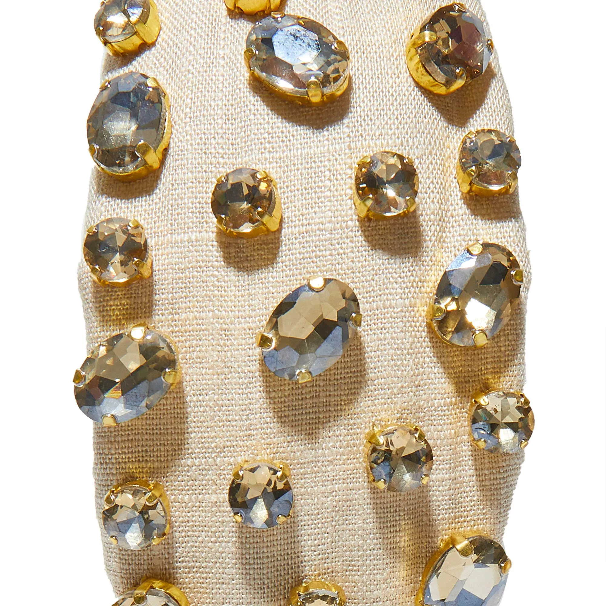 NATURAL EMBELLISHED LINEN KNOTTED HEADBAND sold by Lele Sadoughi product image thumbnail 4