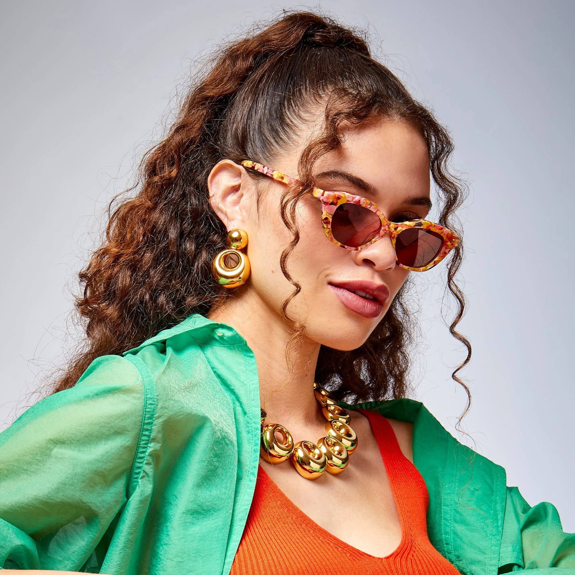 APRICOT PALM SPRINGS SUNGLASSES sold by Lele Sadoughi product image thumbnail 2