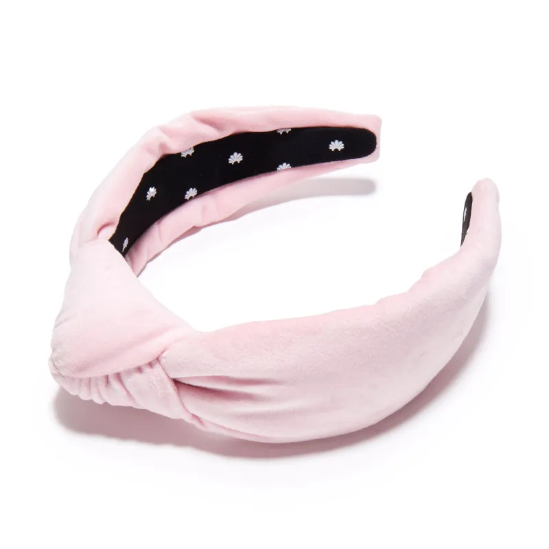 BLUSH VELVET KNOTTED HEADBAND sold by Lele Sadoughi
