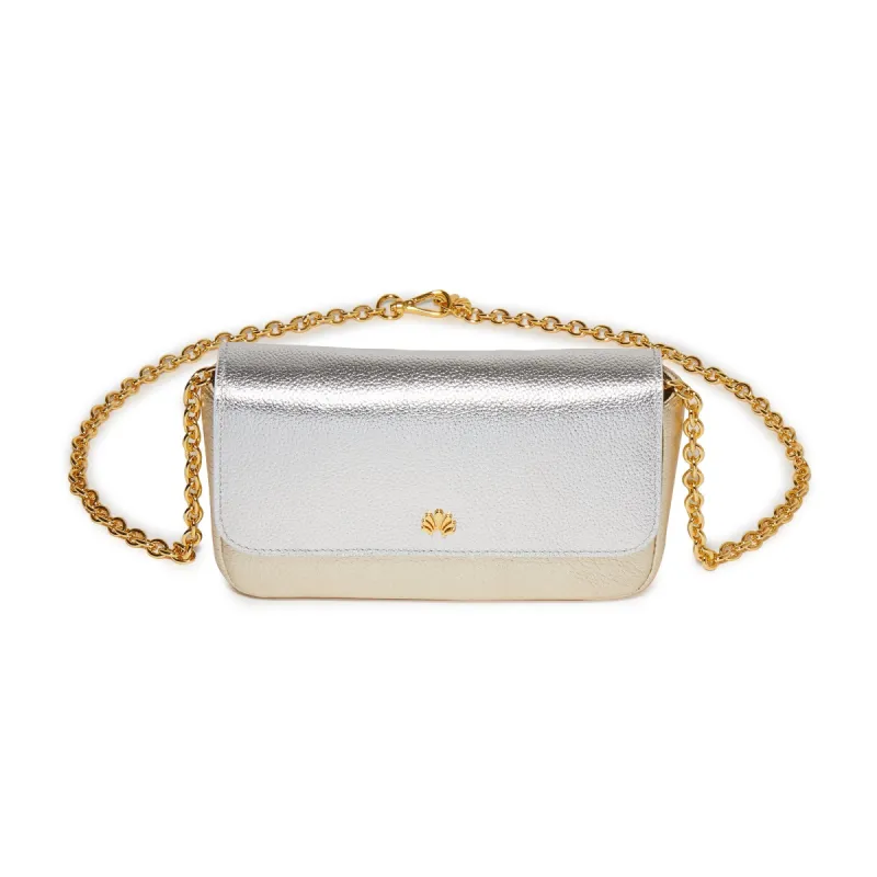 MIXED METALLIC BELEN COLOR BLOCK BELT BAG sold by Lele Sadoughi